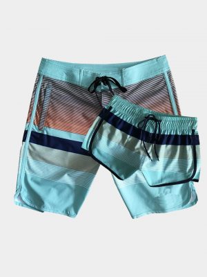 Custom Microfiber Mens Board Shorts Swim Trunk Wholesale sublimation print Surfing beach shorts